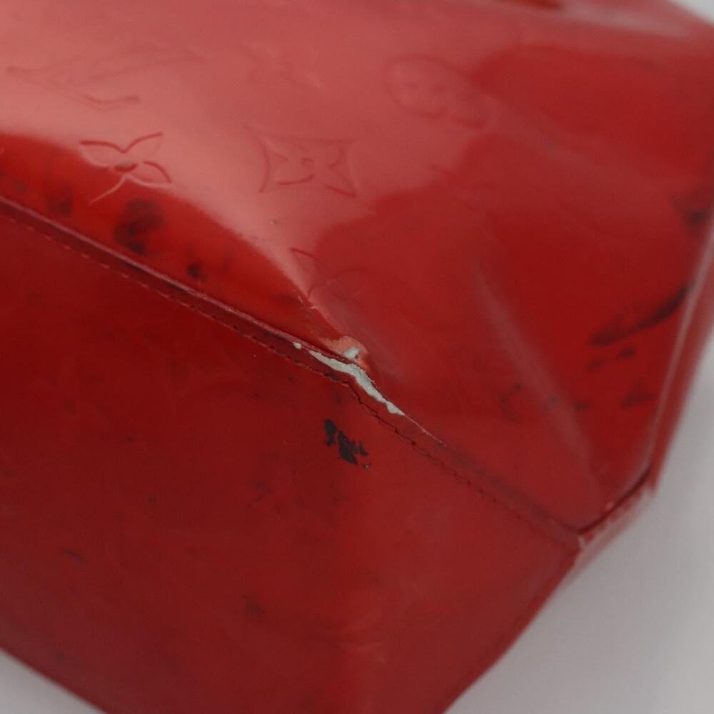 LOUIS VUITTON Monogram Vernis Reade PM Hand Bag Red Rouge M91088 - Picture 12 of 16